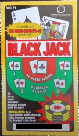 Black Jack sorsjegy kaparás elott